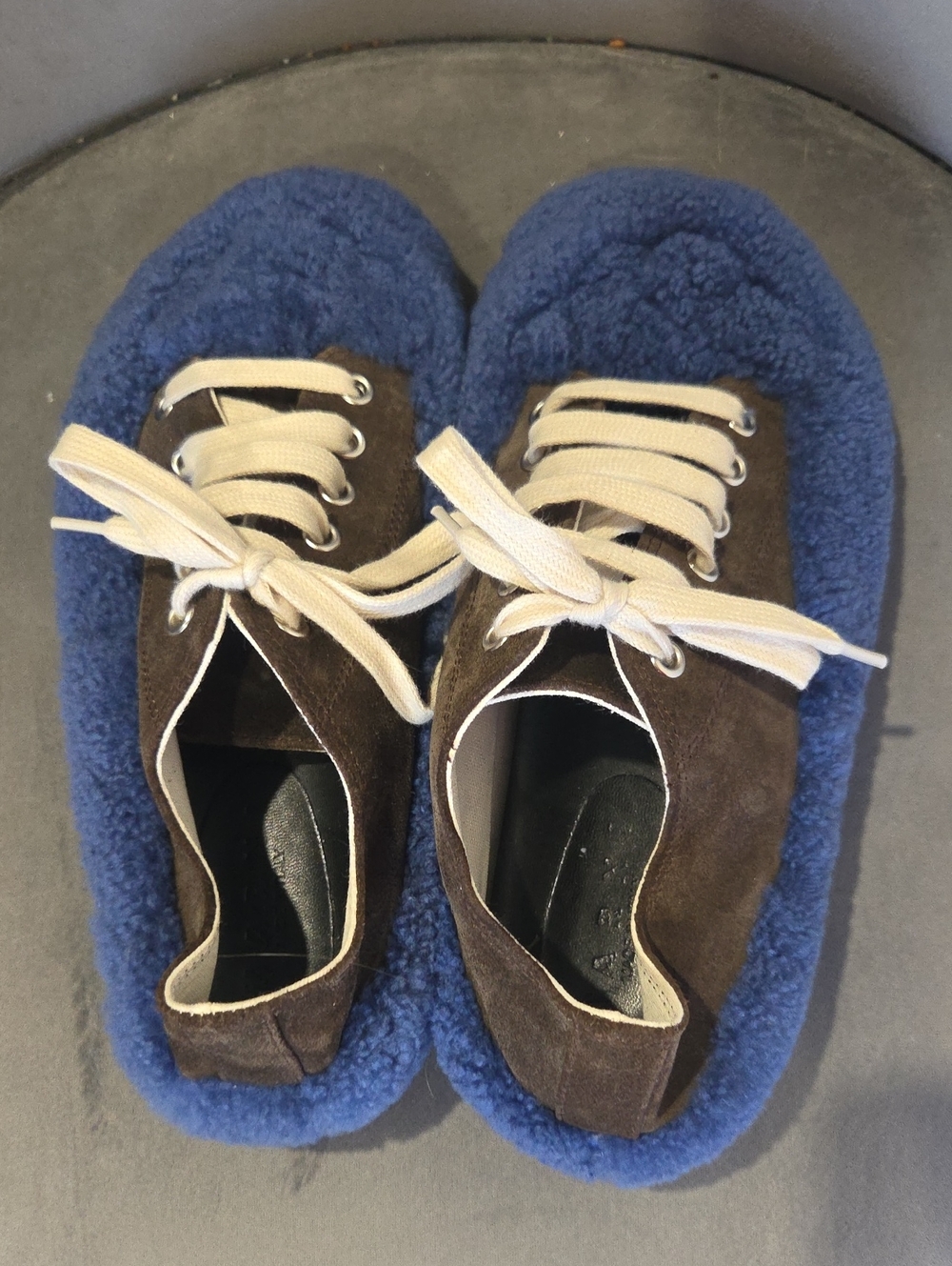 Marni Chinese New Year Suede Snd Shearling Sneakers